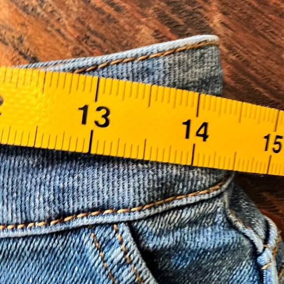 YMI High Rise Denim Button Fly Shorts 9 - Picture 7 of 9